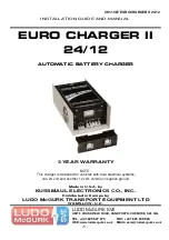 Preview for 1 page of KUSSMAUL EURO CHARGER II 24/12 Installation Manual And Manual