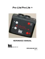 Preview for 1 page of Kustom Signals Pro-Lite Reference Manual