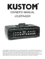 Preview for 1 page of Kustom JCLEPA4200 Owner'S Manual