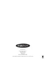 Предварительный просмотр 8 страницы Kustom KPC4P Owner'S Manual