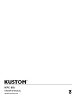 Preview for 8 page of Kustom KPX18A Owner'S Manual