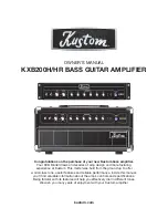 Kustom KXB200H Owner'S Manual предпросмотр