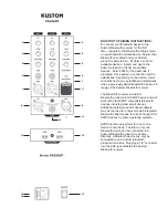 Preview for 5 page of Kustom PA2X6BT Owner'S Manual