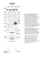 Preview for 9 page of Kustom PA2X6BT Owner'S Manual