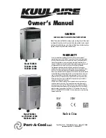 Preview for 1 page of KUULAIRE PACKA34 Owner'S Manual