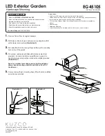 Предварительный просмотр 2 страницы kuzco lighting EG45105 Installation Sheet