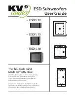 Preview for 1 page of KV2 Audio ESD1.12 User Manual