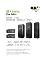 KV2 Audio ESR Series User Manual preview