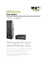 Preview for 1 page of KV2 Audio ESR215 User Manual