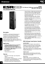 Предварительный просмотр 14 страницы KV2 Audio ESR215 User Manual