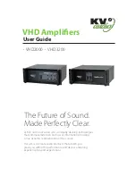 Preview for 1 page of KV2 Audio VHD 2000 User Manual