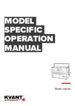 KVANT Atom 12 Model Specific Operation Manual preview