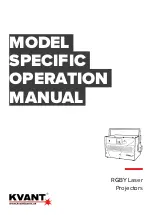 KVANT Atom 14 RGBY Model Specific Operation Manual preview