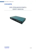 Kvarta DVB-C User Manual preview