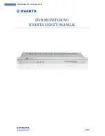 Kvarta DVB MONITOR M1 User Manual preview