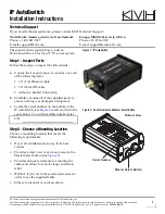 Preview for 1 page of KVH Industries IP AutoSwitch Installation Instructions