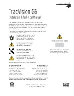 KVH Industries KVH TracVision TracVision G6 Installation & Technical Manual preview