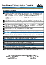 Предварительный просмотр 2 страницы KVH Industries TracPhone V3 Installation Checklist