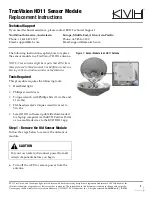 KVH Industries TracVision HD11 Replacement Instructions предпросмотр