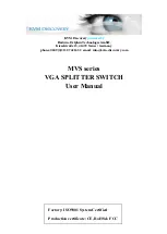 Предварительный просмотр 1 страницы KVM Discovery MVS-201 User Manual