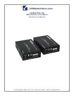 KVMSwitchTech HDMI3DPOE-230 Instruction Manual preview