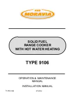 Preview for 1 page of KVS MORAVIA 9106 Operation And Maintenance Manual