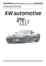 Preview for 1 page of KW automotive 152 27 405 Instruction Manual