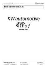 Предварительный просмотр 2 страницы KW automotive 3A7 10 2AM Installation Instructions Manual