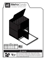 Предварительный просмотр 1 страницы KW Cages Metro Condo 4612 Assembly Instructions