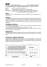 Предварительный просмотр 11 страницы KW DAVID 613 Operating Manual