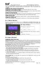 Preview for 80 page of KW DAVID 613 Operating Manual