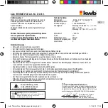 Предварительный просмотр 2 страницы KWB 012310 Instructions For Use Manual