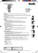 Предварительный просмотр 2 страницы KWB SAFETY FIXX 011620 Instructions For Use Manual