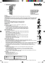 Предварительный просмотр 7 страницы KWB SAFETY FIXX 011620 Instructions For Use Manual