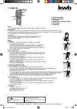 Предварительный просмотр 11 страницы KWB SAFETY FIXX 011620 Instructions For Use Manual