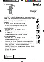 Предварительный просмотр 15 страницы KWB SAFETY FIXX 011620 Instructions For Use Manual