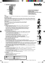 Предварительный просмотр 17 страницы KWB SAFETY FIXX 011620 Instructions For Use Manual