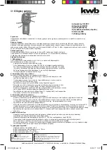 Предварительный просмотр 23 страницы KWB SAFETY FIXX 011620 Instructions For Use Manual