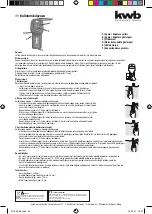 Предварительный просмотр 24 страницы KWB SAFETY FIXX 011620 Instructions For Use Manual