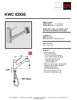 Предварительный просмотр 1 страницы KWC 10.021.033 Specification