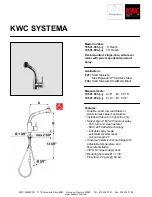 Предварительный просмотр 1 страницы KWC 10.501.003 Features