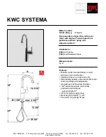 KWC 10.501.202 Specifications предпросмотр