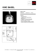 Предварительный просмотр 1 страницы KWC Basel S.10.J1.01 Specifications