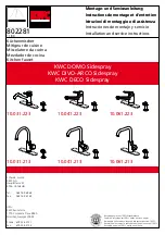 Предварительный просмотр 1 страницы KWC DECO Sidespray 10.031.213 Installation And Service Instructions Manual