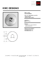 KWC Designo K.21.H2.60.000A22 Specification Sheet preview