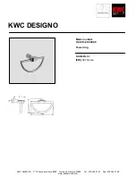 Предварительный просмотр 1 страницы KWC Designo K.28.H3.40.000.99 Specification Sheet