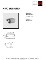 KWC Designo K.28.H5.10.000.99 Specification Sheet preview