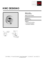 KWC DESIGNO K.28.H9.60.000.38 Specifications preview