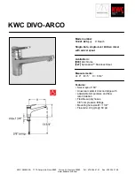 Предварительный просмотр 1 страницы KWC Divo-Arco 10.041.023 Specifications