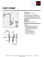 KWC DOMO 10.061.213 Specifications предпросмотр